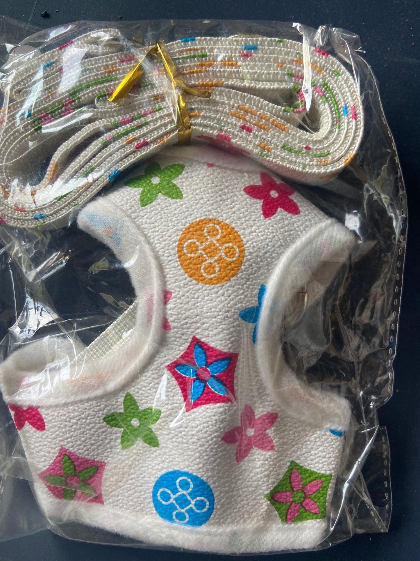 Designer Cat Dog Harness and Leash Set