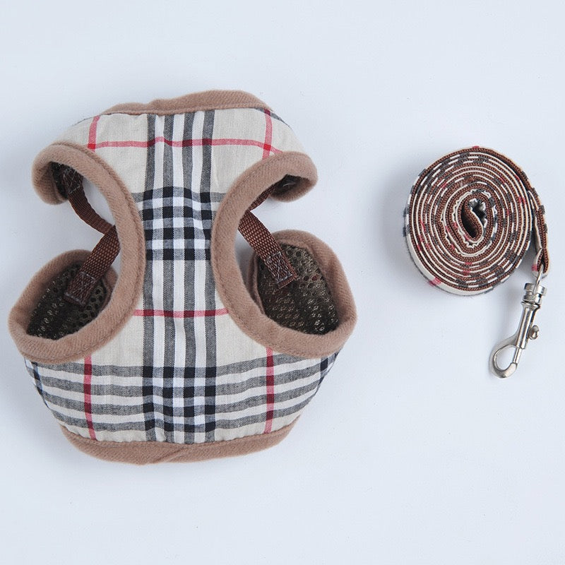 Designer Cat Dog Harness and Leash Set