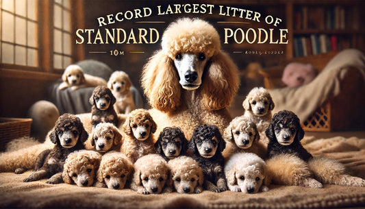 Standard Poodle Sets Litter Size Record 16 Puppies