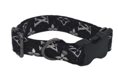 LV Designer Leather Dog Harness and Leash Sets