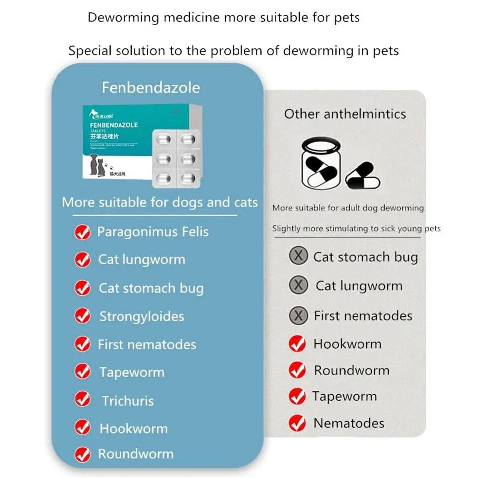 Fenbendazole Dewormer Cat Dog (Panacur Safeguard)