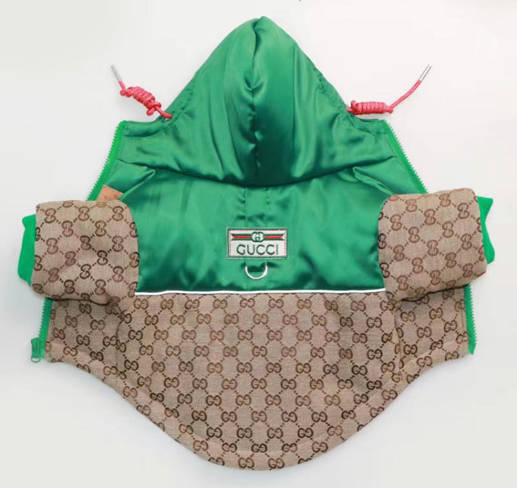 G Bomber Green Color Jacket Leash