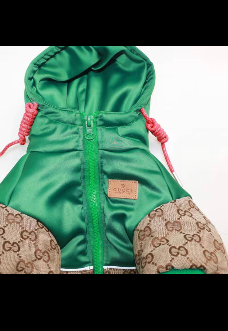 G Bomber Green Color Jacket Leash