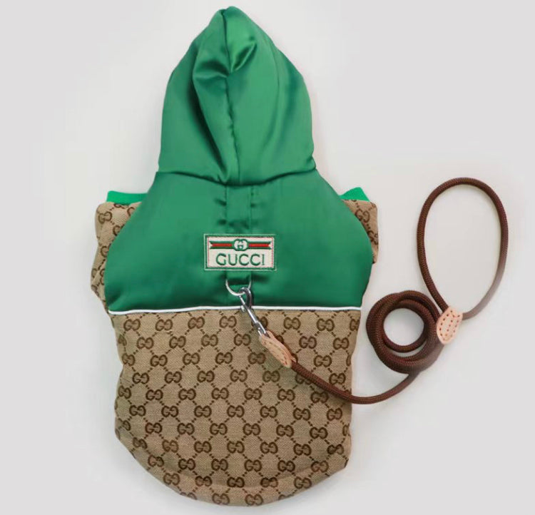 G Bomber Green Color Jacket Leash