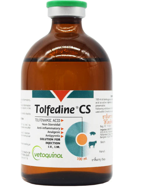 Vetoquinol Tolfedine 100ml Injection-6mg/60mg Tablets