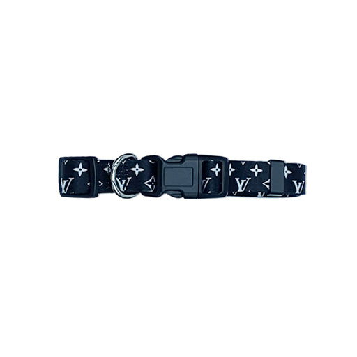 LV  Blue Dog Collar and Leash Set
