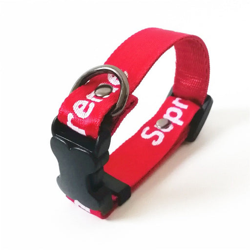 Red Pupreme Collar and Leash Set