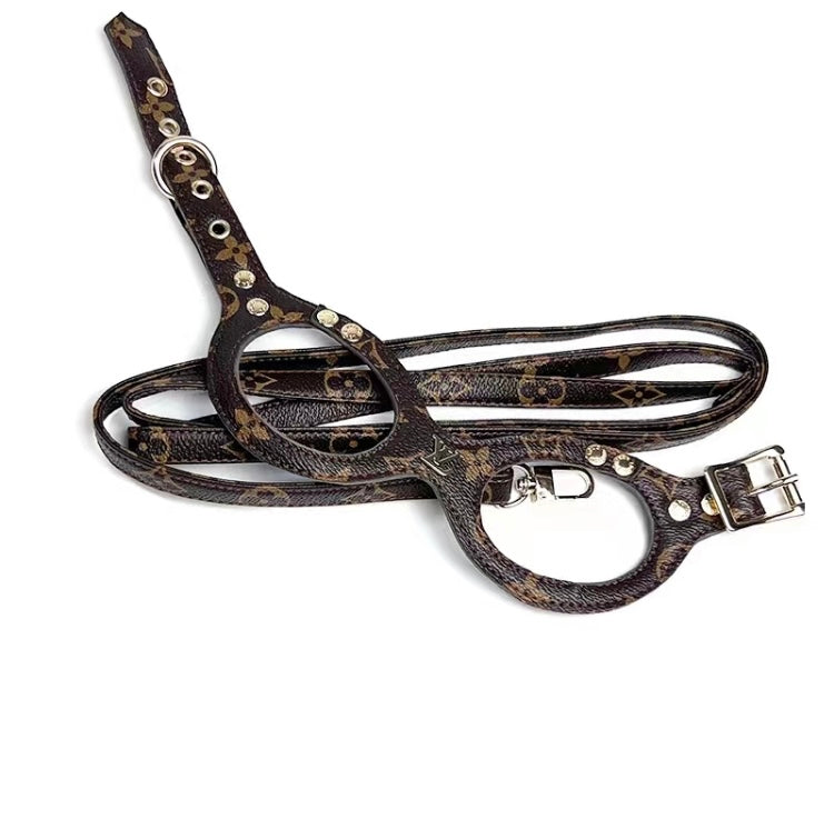 L Designer Dog Harness and Leash Sets