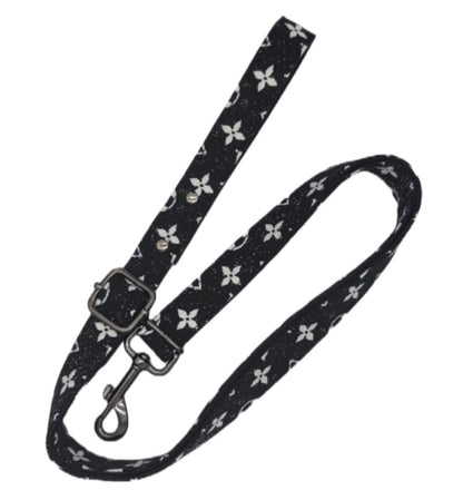 LV Designer Leather Dog Harness and Leash Sets