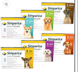 Simparica 3pk (Sarolaner) Flea and Tick Protection Chewable For Dogs