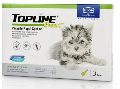 Alkin Topline Boost For Dogs & Cats Flea and Tick Biting Lice Treatment