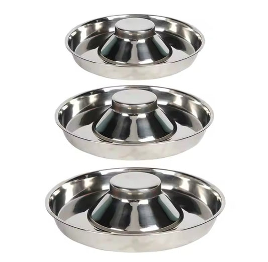 Pet Stainless Steel Dog Bowl Puppy Litter Food Dish Weaning Feeder Water Feeder Bowl and Water