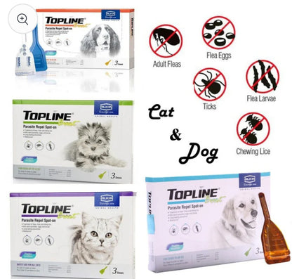 Alkin Topline Boost For Dogs & Cats Flea and Tick Biting Lice Treatment