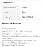 Dog Raincoats