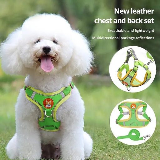 V Pet Chest Strap Vest Type Dog Strap Small Dog Rope Outdoor Reflective And Breathable Dog Traction Rope Dog