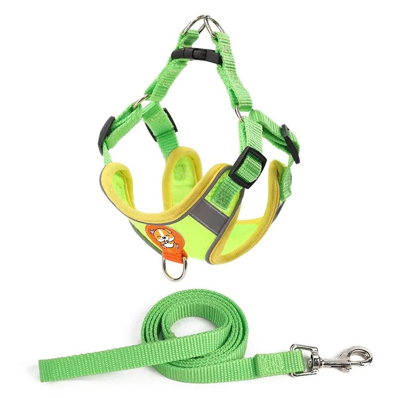 V Pet Chest Strap Vest Type Dog Strap Small Dog Rope Outdoor Reflective And Breathable Dog Traction Rope Dog