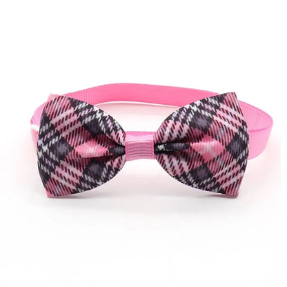 7 pc  Pet Bow Tie Cat And Dog Universal Collar