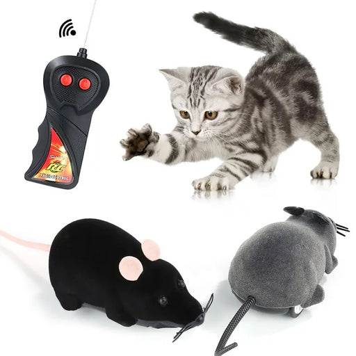 Rat Funny Cat Toy With Remote Control Multicolor Mouse Cute Wireless Controlled Toy Rat