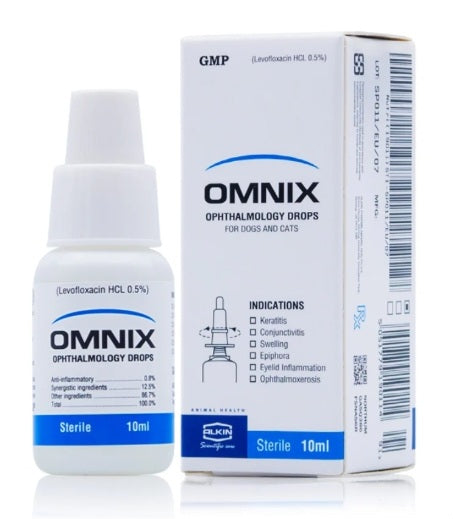 Alkin Eye drops OMNIX for pets cat and dog 10ml