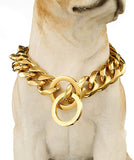 Cuban link chain collar for dogs
