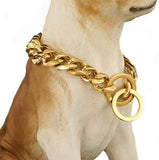 Cuban link chain collar for dogs