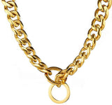 Cuban link chain collar for dogs