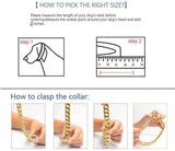 Cuban link chain collar for dogs