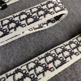 Designer monogram dog harness fit