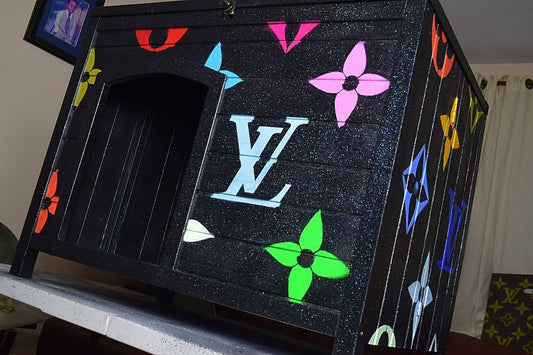 Custom Dog House LV Louis Vuitton