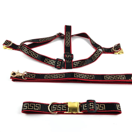 V Designer Dog Harness and Leash Sets