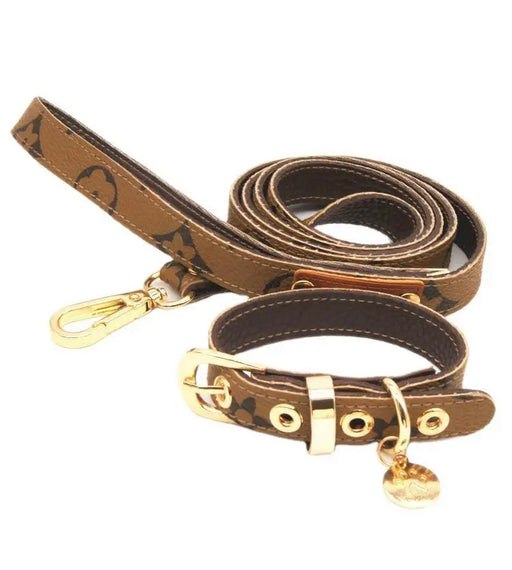chanel designer dog harness and leash sets
