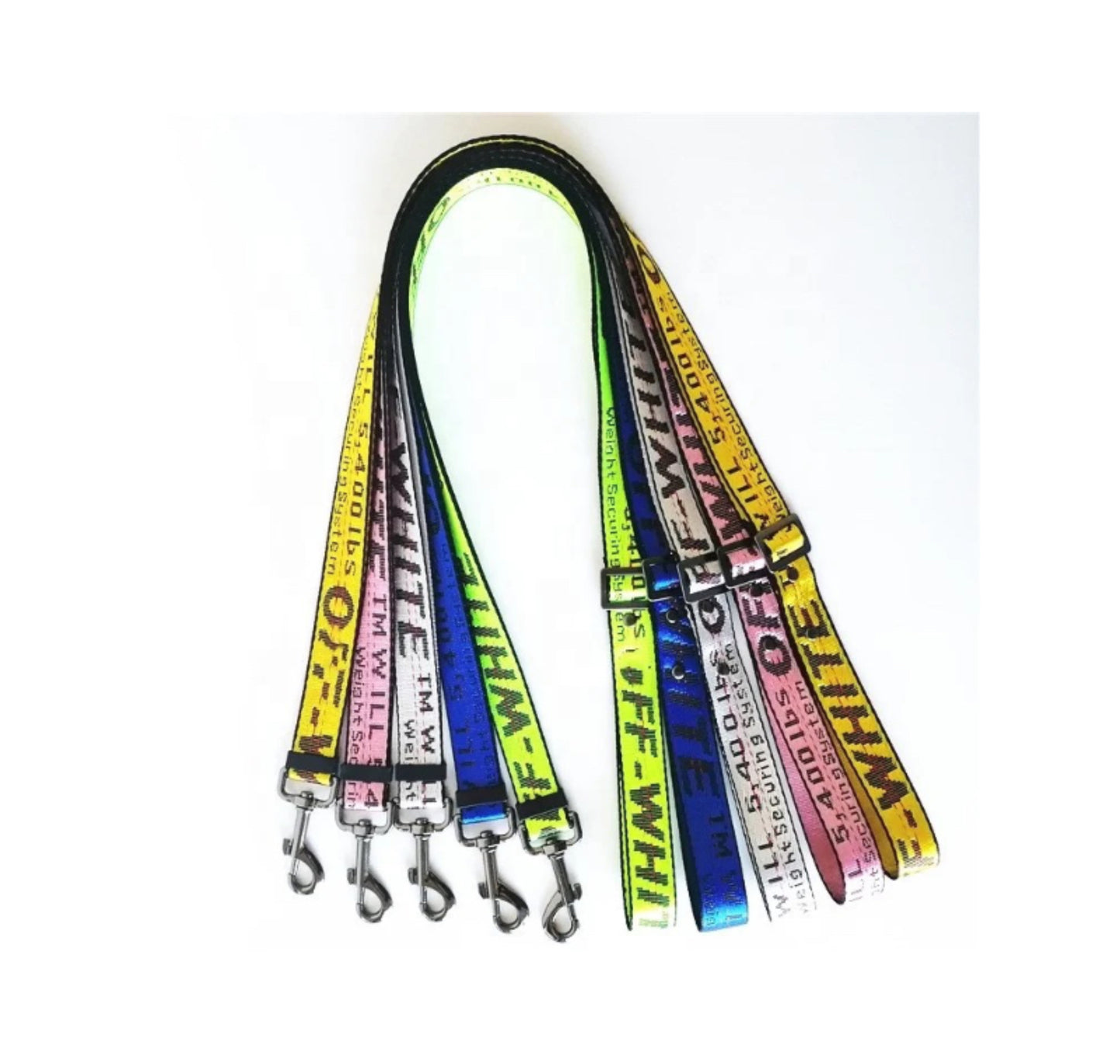 Offer White Fashion Luxury Dog Collar and Leash Sets