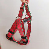 Monogram strap dog harness and matching leash