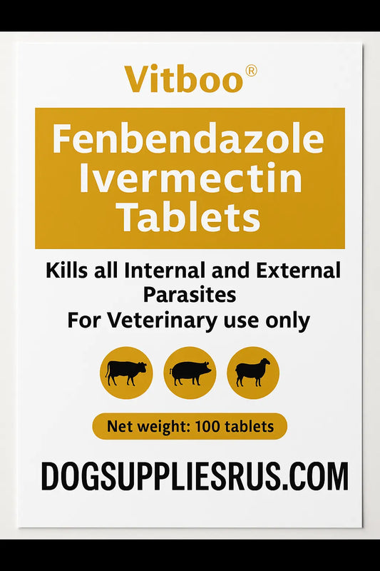Vitoo Fenbendazole 200mg + Ivermectin 10mg 100 Tablets