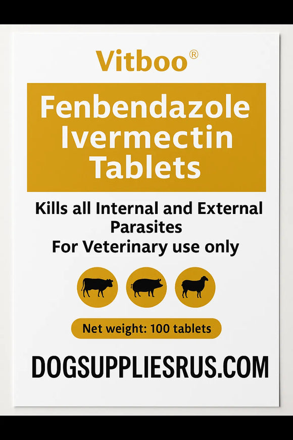 Vitoo Fenbendazole 200mg + Ivermectin 10mg 100 Tablets