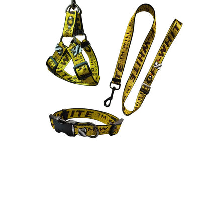 Off White Harness Leash Set