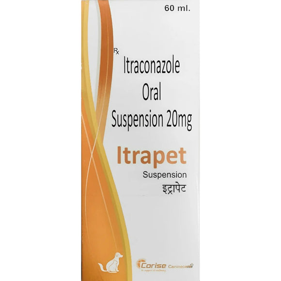 Itrapet Itraconazole Oral Suspension 20mg/ml – 60ml Antifungal Treatment for Dogs & Cats
