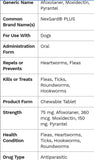 NexGard PLUS Chewables for Dogs, 3 Chewable Tablet (3-mo. supply)