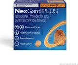 NexGard PLUS Chewables for Dogs, 3 Chewable Tablet (3-mo. supply)