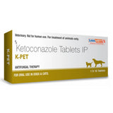 K-PET Ketoconazole Tablets IP – Antifungal Therapy for Dogs & Cats (10 Tablets) 200mg