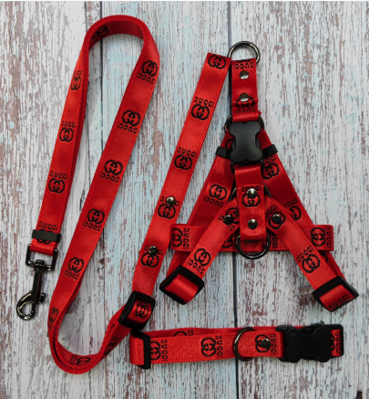 G Harness Set Red Black