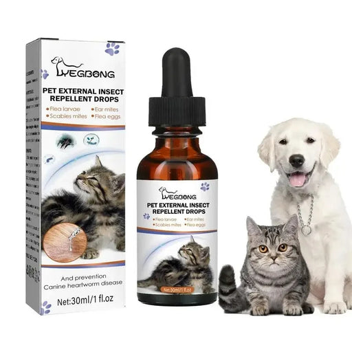 30ml Pets Dog Cat Anti Flea Drops Insect
Remover Spray Flea Tick And Dewormer Concentrate Formula
Specially Dogs Cats