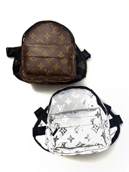 Designer Backpack and Leash