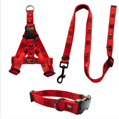 G Harness Set Red Black