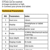 Wireless Pregnancy Test Scanner for Animal Cellphone