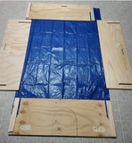 Whelping Box Large 47" x 47" W /PVC Railing + LINER /Dog Puppy Pen Free Shipping