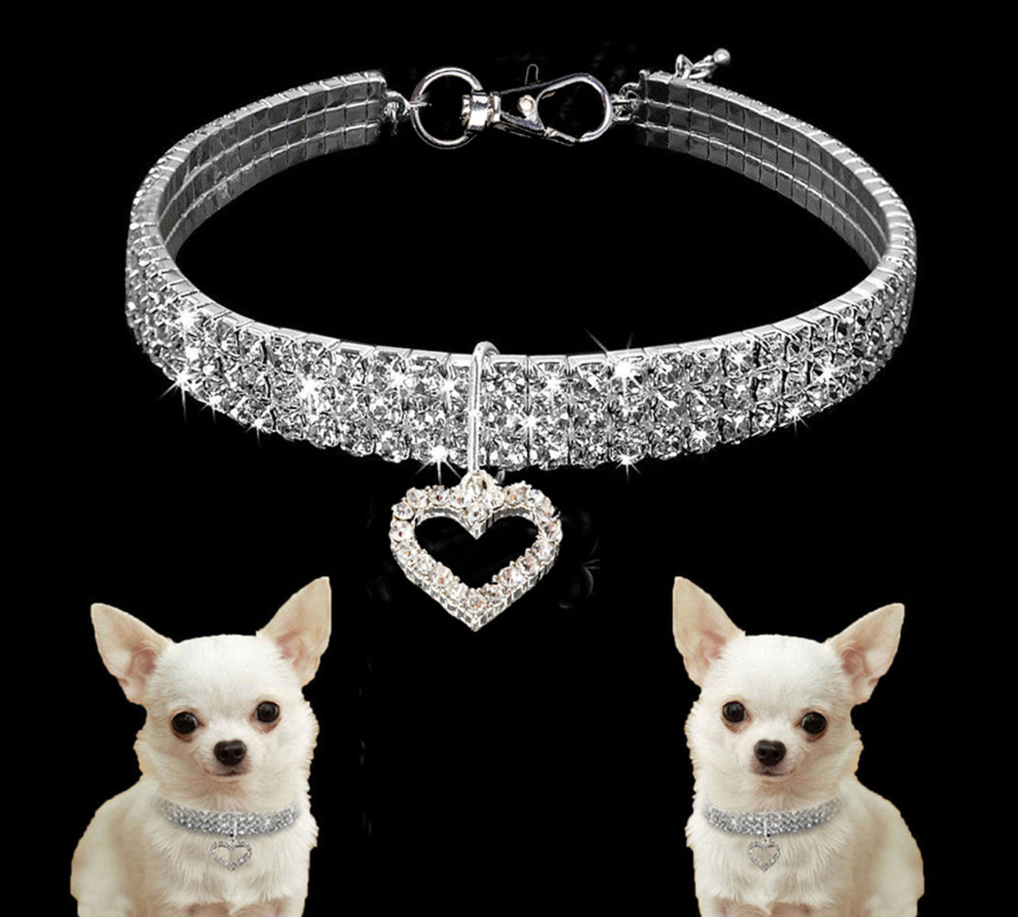 Rhinestone Bling Bling Dog Cat Collar