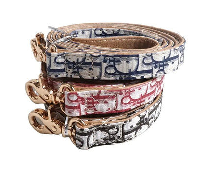 Designer Dog Cat Collar and Leash