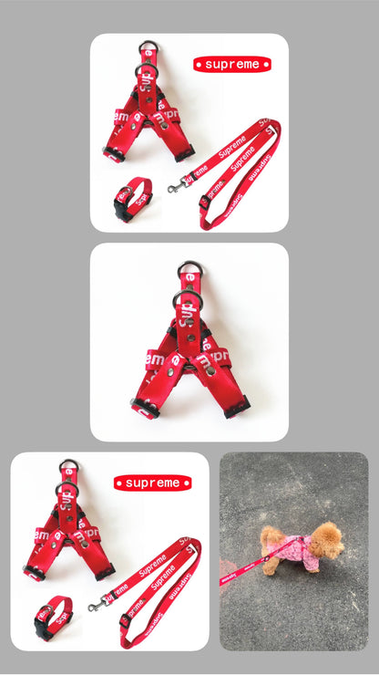 Pupreme Designer Dog Cat Harness and Leash Sets