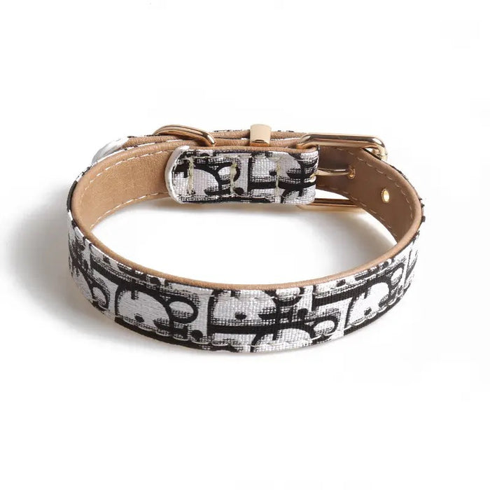 Dior Designer Dog Cat Collar and Leash
